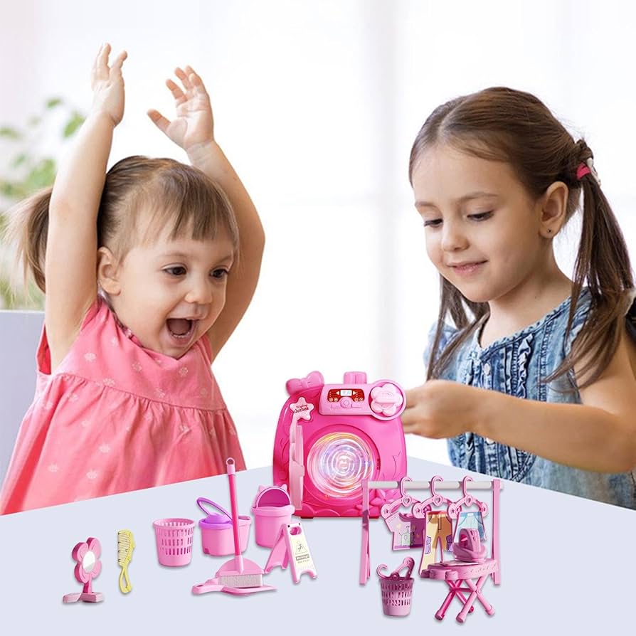 Amazon.co.jp: 子供用おもちゃの洗濯機と乾燥機、洗濯機のおもちゃ